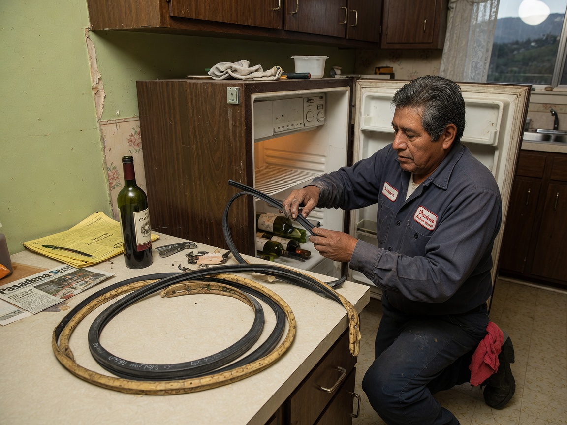 Replacing a Wine Fridge Door Gasket on Older Pasadena Homes
